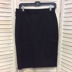 {2} Black J. Crew No. 2 Pencil Skirt